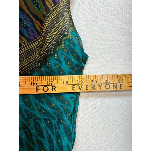 Lane Bryant Womens Dressy Mini DressSize 18/20 Turquoise Green Wrap Neck Stretch - Picture 7 of 11